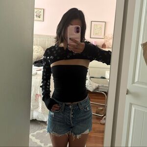 Danielle Guizio Micro Crop Cardigan